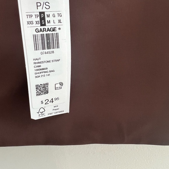 Garage Crop Top with crystal straps - Picture 2 of 5